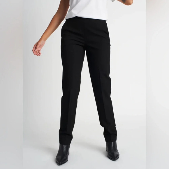 Kit & Ace Go To Wool Cashmere Silk Black High Rise Pants Trousers 2.0, size 8 - Picture 2 of 14